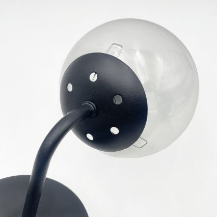 Brilagi - Applique MALIVA 1xE14/15W/230V nera/trasparente