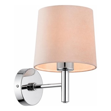 Brilagi - Applique MONTE 1xE27/15W/230V beige/cromo lucido