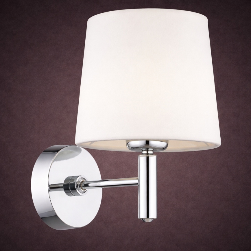 Brilagi - Applique MONTE 1xE27/15W/230V crema/cromo lucido