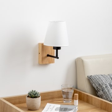 Brilagi - Applique NUBILA WOOD 1xE27/25W/230V quercia/bianco