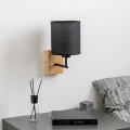 Brilagi - Applique NUBILA WOOD 1xE27/25W/230V quercia/nero