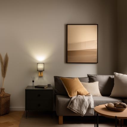 Brilagi - Applique NUBILA WOOD 1xE27/25W/230V quercia/nero