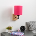 Brilagi - Applique NUBILA WOOD 1xE27/25W/230V quercia/rosa
