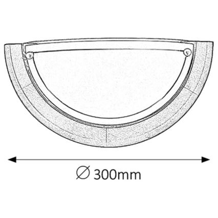 Brilagi - Applique ORBIS 1xE27/60W/230V 30 cm, finitura pino