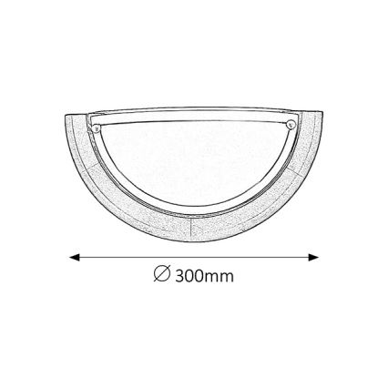 Brilagi - Applique ORBIS 1xE27/60W/230V 30 cm, finitura pino