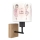 Brilagi - Applique per bambini BOBO WOOD 1xE27/25W/230V rovere/nero/bianco/rosa/ballerine