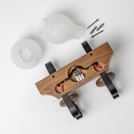 Brilagi - Applique QUEEN 2xE14/40W/230V faggio/noce