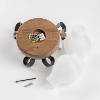 Brilagi - Applique ROATA APLICA 2xE14/40W/230V faggio/noce