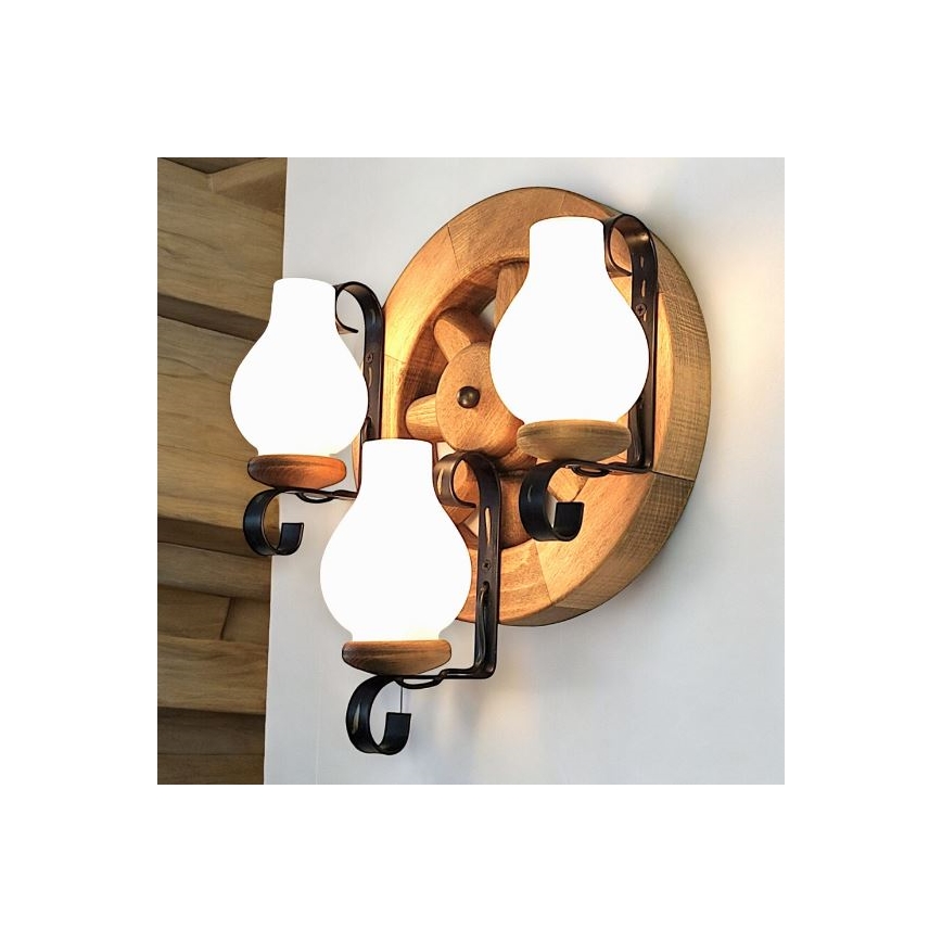 Brilagi - Applique ROATA APLICA 3xE14/40W/230V faggio