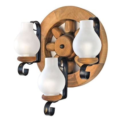 Brilagi - Applique ROATA APLICA 3xE14/40W/230V faggio
