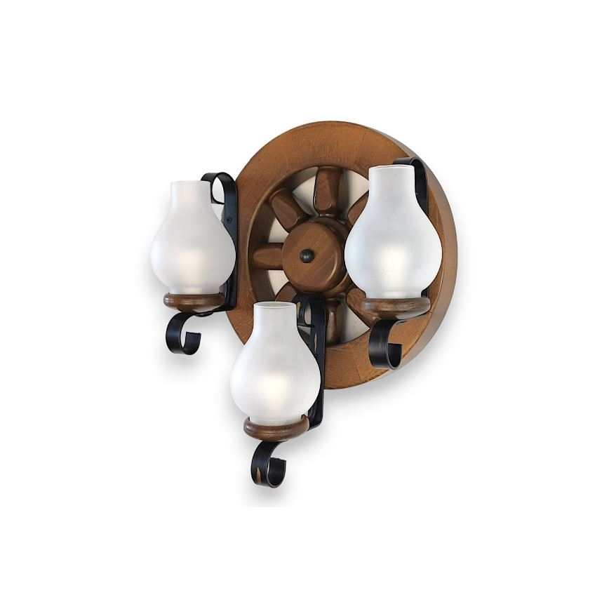 Brilagi - Applique ROATA APLICA 3xE14/40W/230V faggio/noce