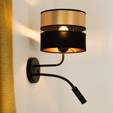 Brilagi - Applique ROYAL 1xE27/15W/230V + 1xG9/3W nero/oro