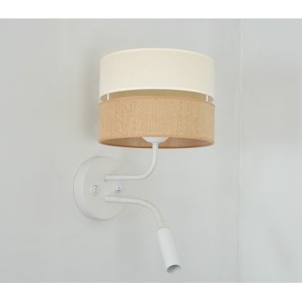 Brilagi - Applique ROYAL YUTE 1xE27/15W/230V + 1xG9/6W beige/color crema/bianco