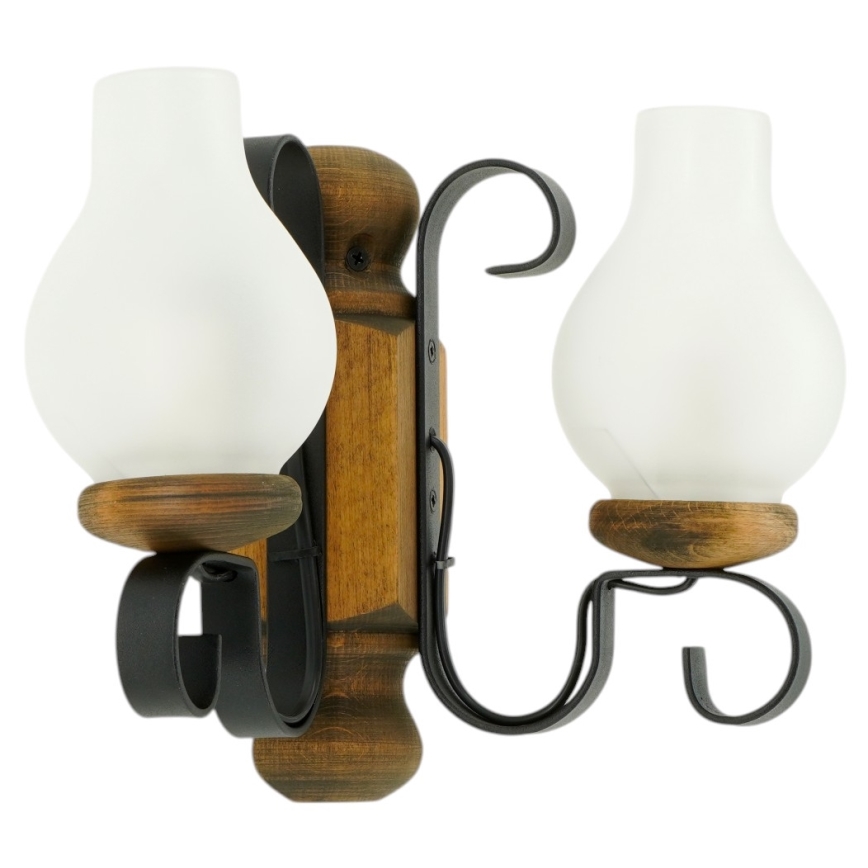 Brilagi - Applique RUSTIC 2xE14/40W/230V faggio/noce
