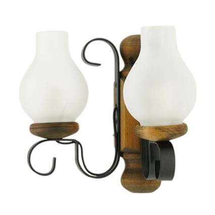 Brilagi - Applique RUSTIC 2xE14/40W/230V faggio/noce