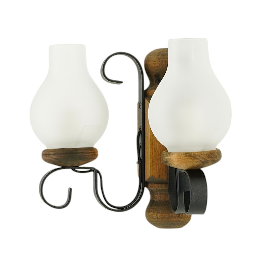 Brilagi - Applique RUSTIC 2xE14/40W/230V faggio/noce