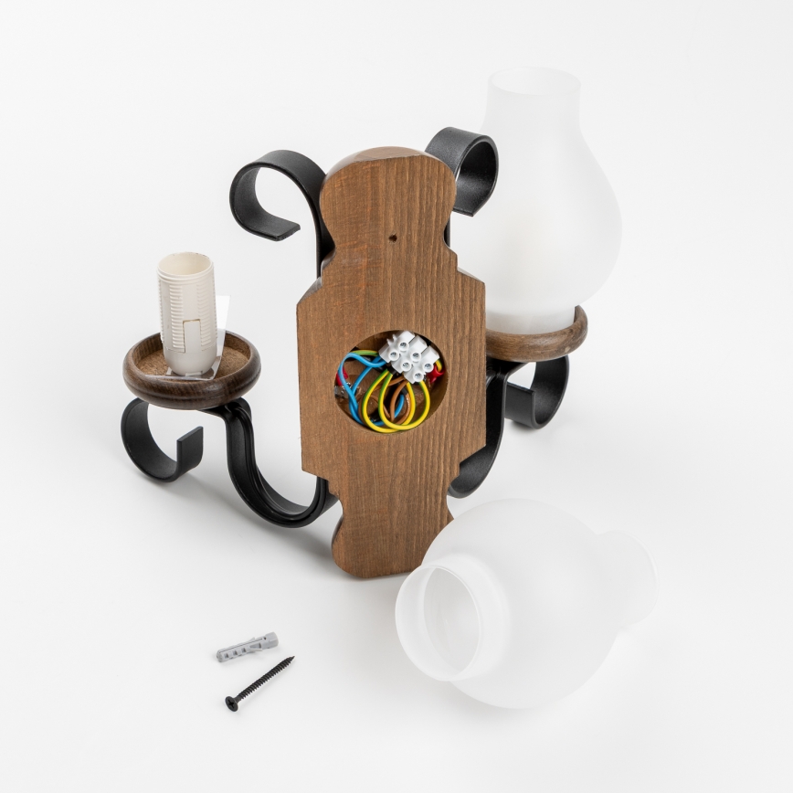 Brilagi - Applique RUSTIC 2xE14/40W/230V faggio/noce