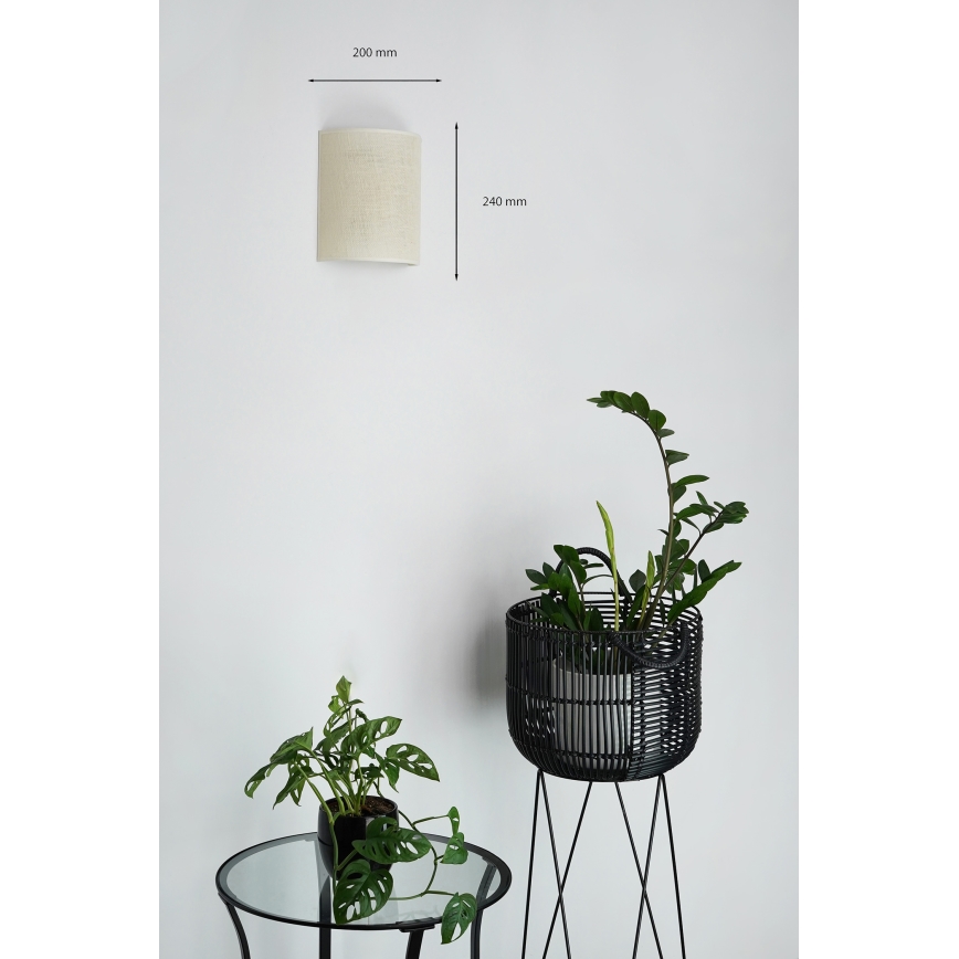 Brilagi - Applique SEMI 1xE27/15W/230V color crema