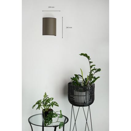 Brilagi - Applique SEMI 1xE27/15W/230V diametro 20 cm marrone