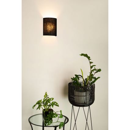 Brilagi - Applique SEMI 1xE27/15W/230V diametro 20 cm nero