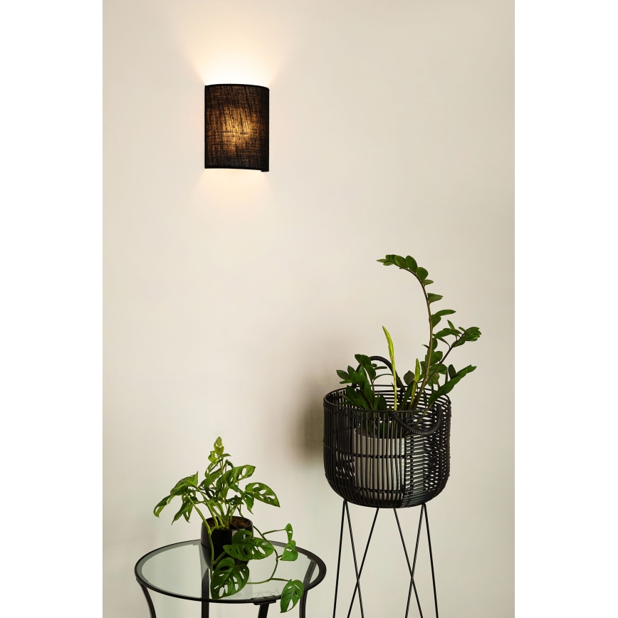Brilagi - Applique SEMI 1xE27/15W/230V diametro 20 cm nero