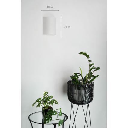 Brilagi - Applique SEMI 1xE27/15W/230V grigio chiaro