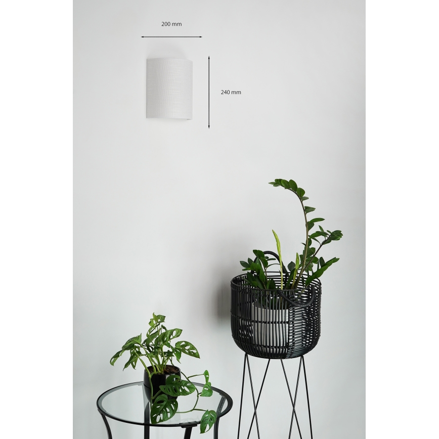 Brilagi - Applique SEMI 1xE27/15W/230V grigio chiaro