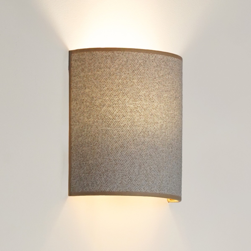 Brilagi - Applique SEMI 1xE27/15W/230V grigio chiaro