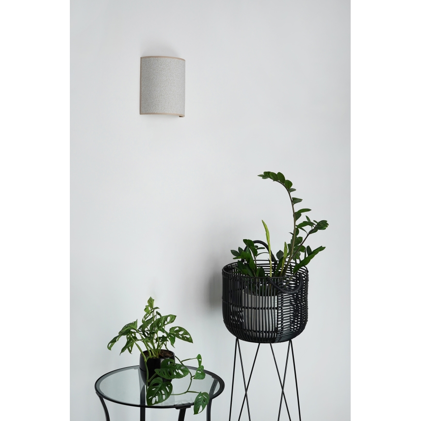 Brilagi - Applique SEMI 1xE27/15W/230V grigio chiaro