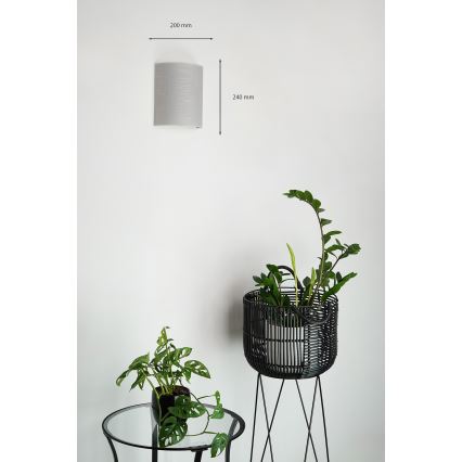 Brilagi - Applique SEMI 1xE27/15W/230V grigio