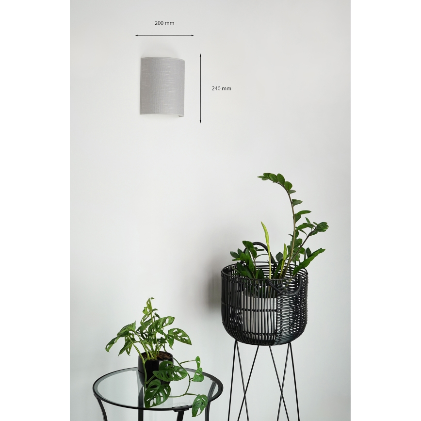 Brilagi - Applique SEMI 1xE27/15W/230V grigio