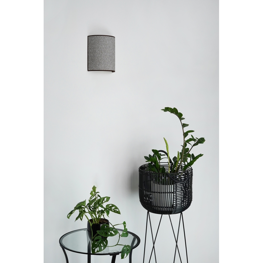 Brilagi - Applique SEMI 1xE27/15W/230V grigio