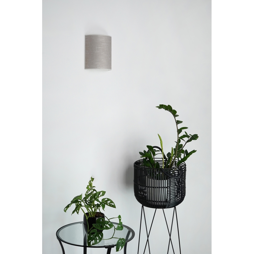 Brilagi - Applique SEMI 1xE27/15W/230V grigio scuro