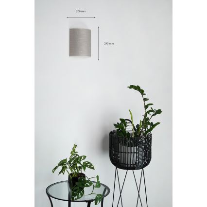 Brilagi - Applique SEMI 1xE27/15W/230V grigio scuro