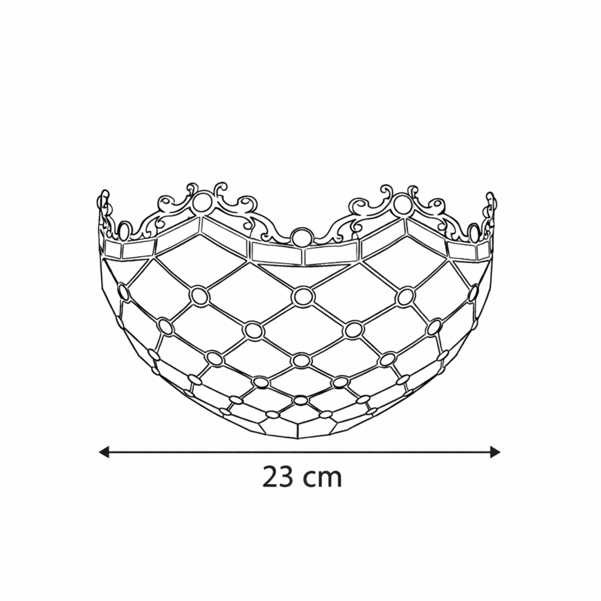 Brilagi - Applique Tiffany in vetro colorato AVORIO 1xE14/40W/230V