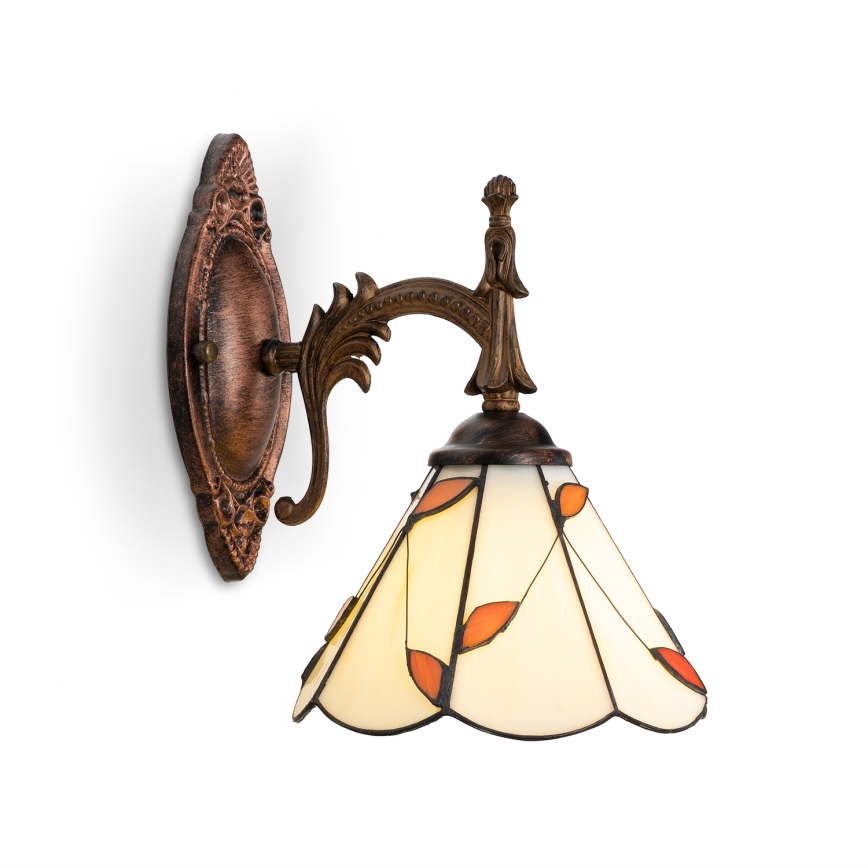 Brilagi - Applique Tiffany in vetro colorato FOLIA 1xE14/40W/230V