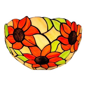 Brilagi - Applique Tiffany in vetro colorato SUNFLOWER 1xE14/40W/230V