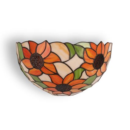 Brilagi - Applique Tiffany in vetro colorato SUNFLOWER 1xE14/40W/230V