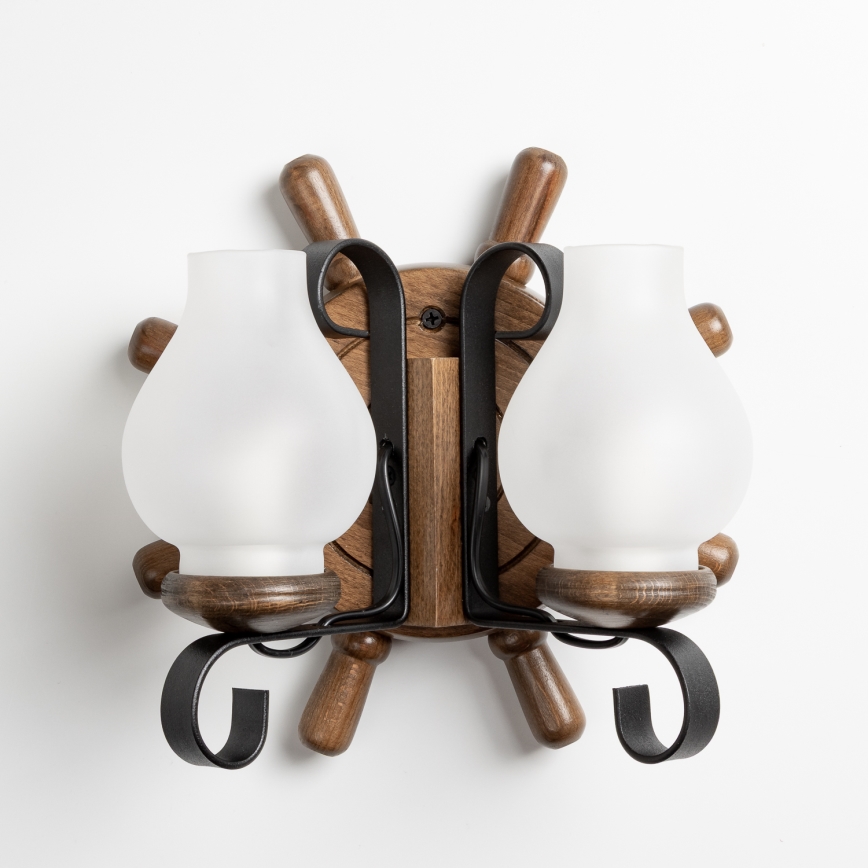 Brilagi - Applique TIMONA 2xE14/40W/230V faggio/noce