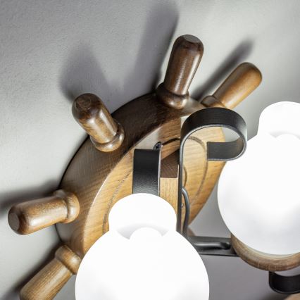 Brilagi - Applique TIMONA 2xE14/40W/230V faggio/noce