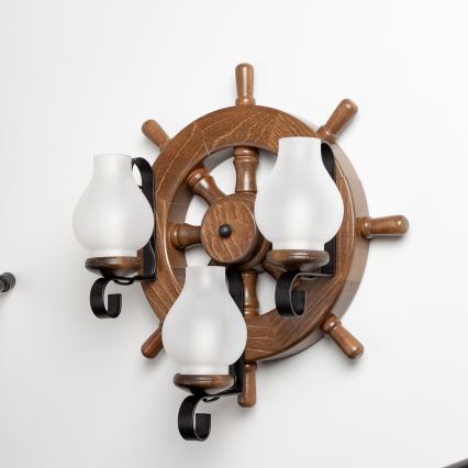 Brilagi - Applique TIMONA 3xE14/40W/230V faggio/noce