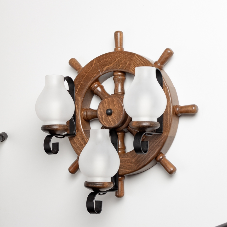 Brilagi - Applique TIMONA 3xE14/40W/230V faggio/noce