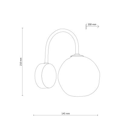 Brilagi - Applique VULCANO 1xG9/8W/230V nero/nero fumé