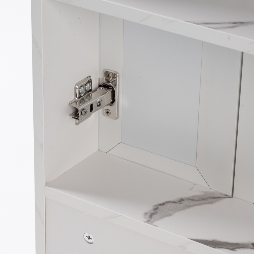 BRILAGI - Armadietto da bagno con specchio e retroilluminazione LED TRABIA DOUBLE 60x70 cm