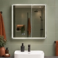 BRILAGI - Armadio da bagno con specchio e retroilluminazione LED NOTO DOUBLE 78x70 cm