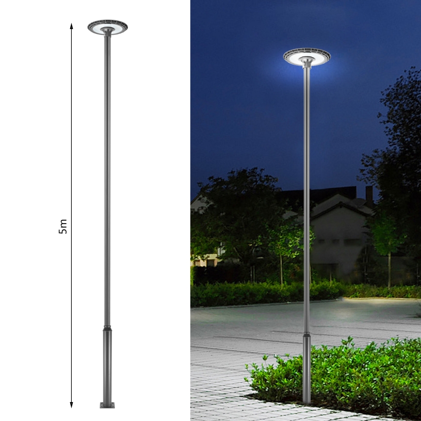 Brilagi - Asta metallica per palo di illuminazione esterna URBAN 5 m, diam. 58 mm, antracite