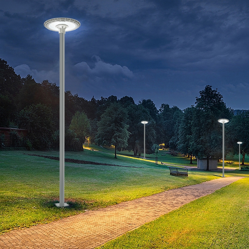 Brilagi - Asta metallica per palo di illuminazione esterna URBAN 3 m, Ø 58 mm, grigia