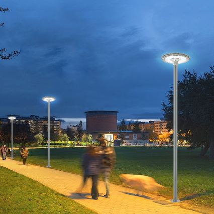 Brilagi - Asta metallica per palo di illuminazione esterna URBAN 3 m, Ø 58 mm, grigia