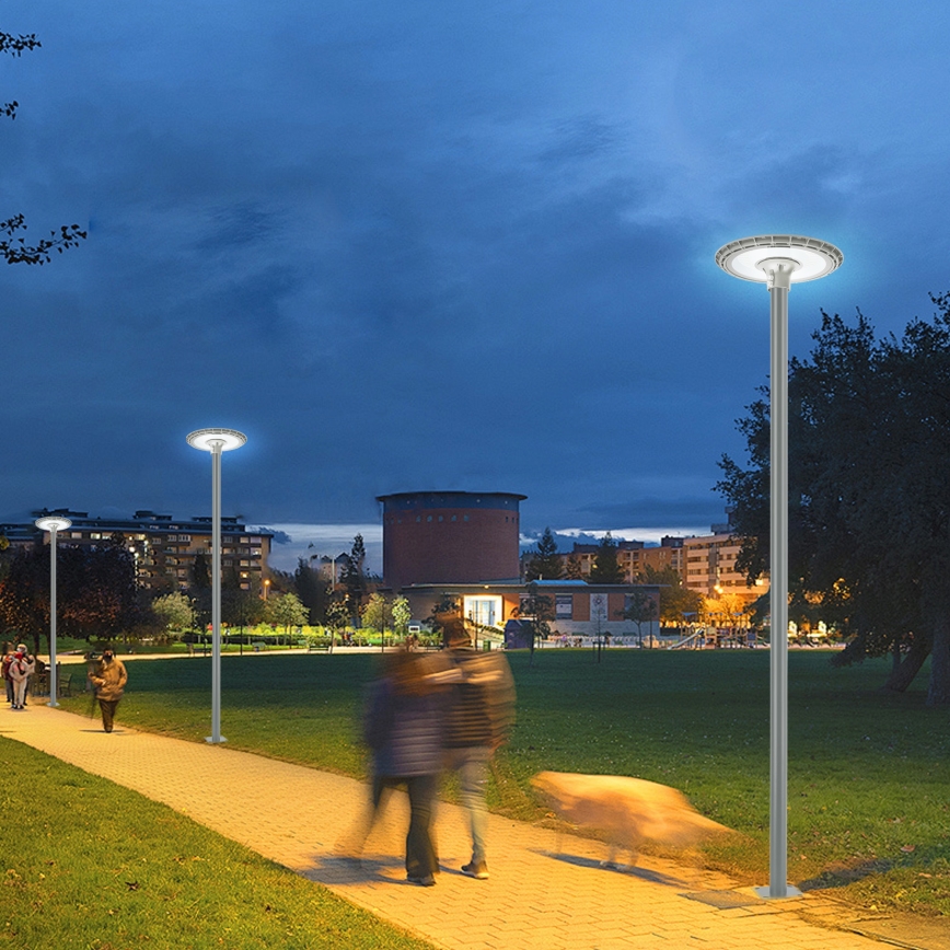 Brilagi - Asta metallica per palo di illuminazione esterna URBAN 3 m, Ø 58 mm, grigia