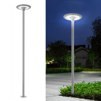 Brilagi - Asta metallica per palo di illuminazione esterna URBAN 3 m, Ø 58 mm, grigia
